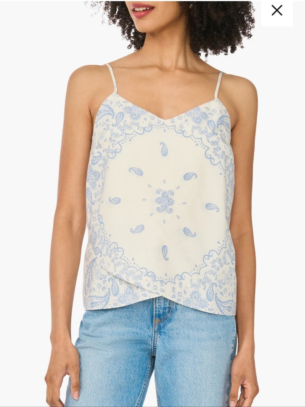 Parker Tulip Hem Camisole Color New Ivory Size 0 NWT